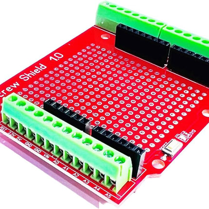Proto Screw Shield Assembled - لوحة تمديد أطراف توصيل لولبية للنماذج الأولية شديدة التحمل للأردوينو #C3