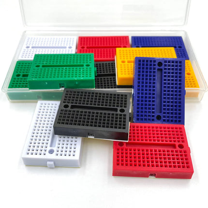 170pts Mini Breadboard SYB-170 - Interlocking Micro Prototyping Board (White, Black, Red, Blue, Green, Orange, Clear Variants) #C4.1