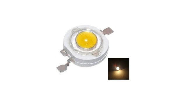 شريحة لمبة LED عالية الطاقة 1 واط بتقنية SMD (أبيض دافئ / أبيض بارد) - اختيار متعدد الأشكال#86