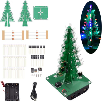 1 دانە داری کریسمسی سێ ڕەھەندی LED کیتی دروستکردنی خۆماڵی سوور/سەوز/زەرد RGB LED کیتی بازنەی بلیسی کارەبایی کۆمەڵەیەکی خۆشی ئەلیکترۆنی یاری کریسمس بۆ Mega 2560 #82