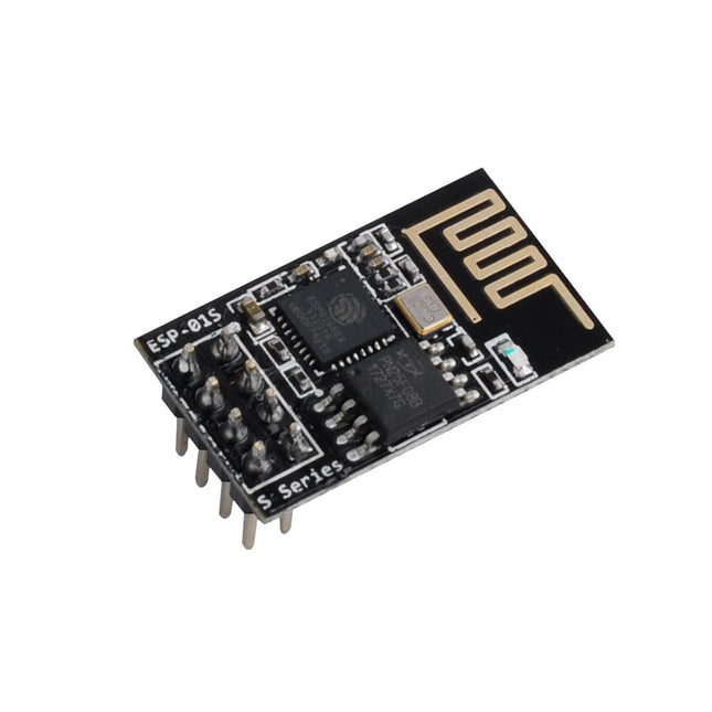 وحدة إرسال واستقبال لاسلكية من ESP8266 ESP-01S ESP01S 8266 لتحويل المنفذ التسلسلي إلى WiFi، إرسال واستقبال، وضع AP و STA، حجم صغير، لون أسود #41