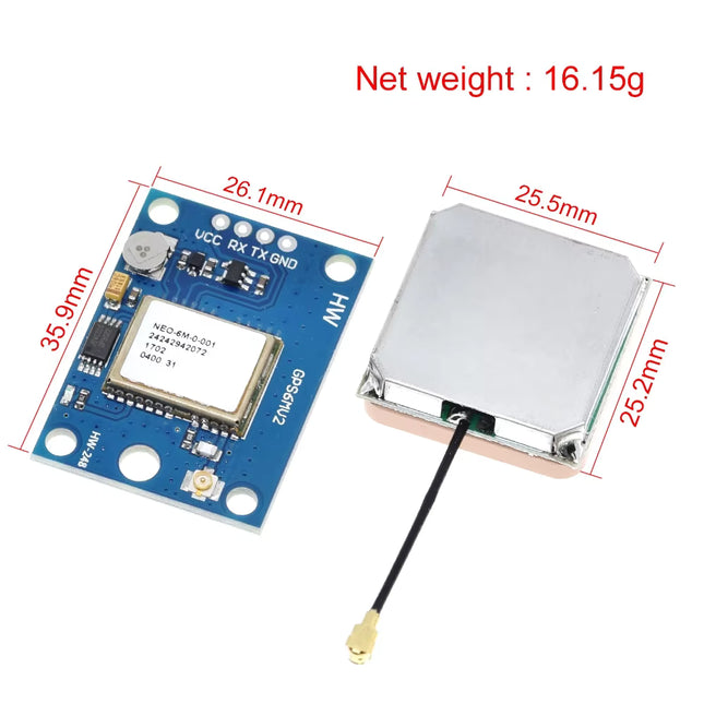 NEO-6M GPS Module with EEPROM for C/AeroQuad with Antenna for Flight Control GY-NEO6MV2
?with Battery?#34