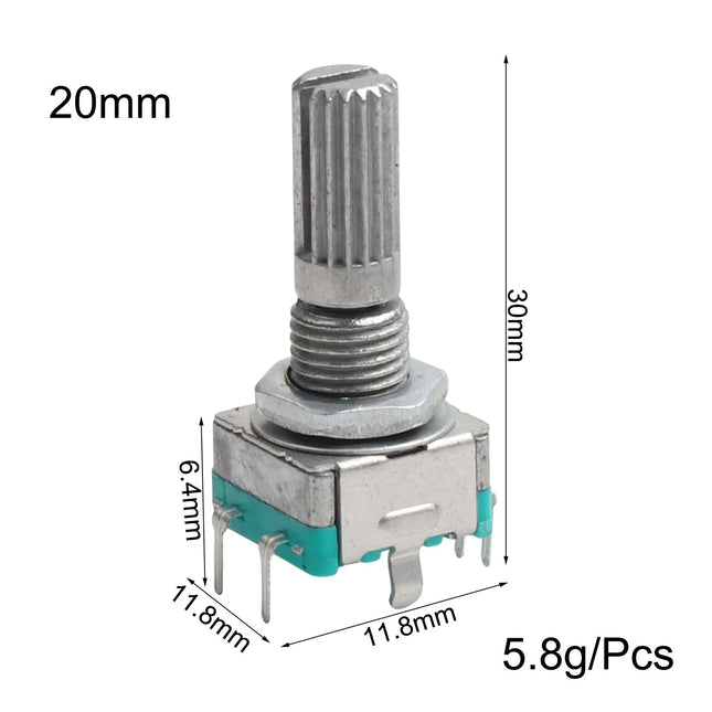 10PCS Plum handle 15mm 20mm rotary encoder coding switch / EC11 / digital potentiometer with switch 5 Pin#29