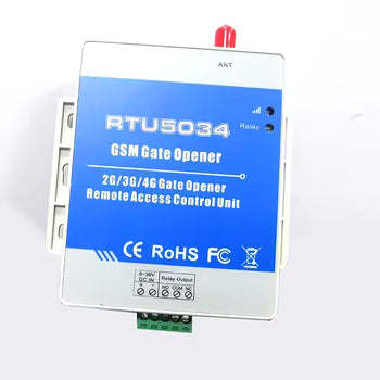 مفتاح مرحل RTU5034 2G GSM لفتح البوابة عن بُعد والتحكم في الوصول - فتح الباب تلقائيًا بالمكالمة المجانية لأنظمة الأمان الذكية #193