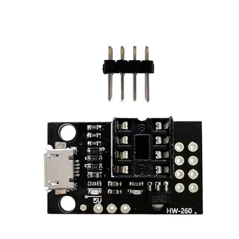 ATtiny13A / ATtiny25 / ATtiny45 / ATtiny85 Pluggable Programming & Development Bare Board#179