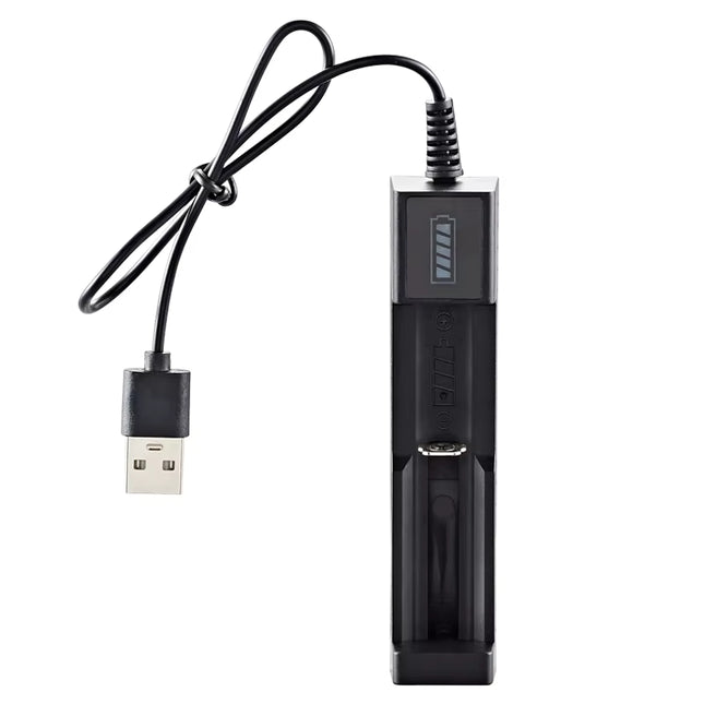 شاحن بطارية ليثيوم ذكي 18650 USB - قاعدة شحن بطارية ذكية بفتحة واحدة##C6.3