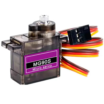 TZT MG90S Digital Gearی ئاسنینی 9g مایکرۆ سێرڤۆ مۆتۆر بۆ فڕۆکە و بەلەمەکانی کۆنترۆڵکراوی بێتەل (RC) و ڕۆبۆتەکانی ئاردوینۆ #149