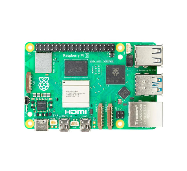 لوحة كمبيوتر Raspberry Pi 5 أحادية اللوحة (8 جيجابايت ذاكرة وصول عشوائي) - لوحة تطوير رائدة فائقة الأداء #190