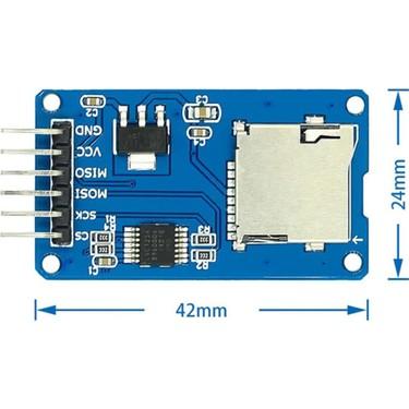 Micro SD Card Module Mini TF Card Read & Write (6-Pin)