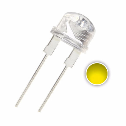 LED 8mm 0.5W Straw Hat Water Clear [Color] Light Emitting Diode (3V, 20mA) #226 (Copy)