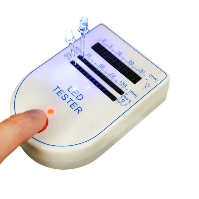 Portable LED Light Emitting Diode Test Box Assortment - Micro-Current Multi-Slot Tester #D1