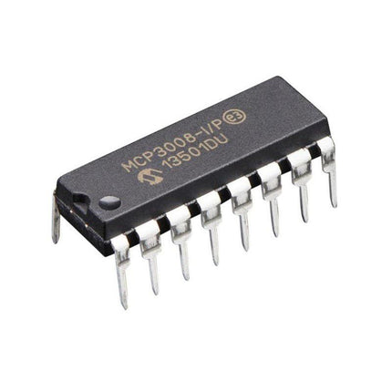 MCP3008-I/P 8-Channel 10-Bit ADC with SPI Interface IC DIP-16 #M48
