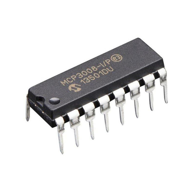 MCP3008-I/P 8-Channel 10-Bit ADC with SPI Interface IC DIP-16 #M48