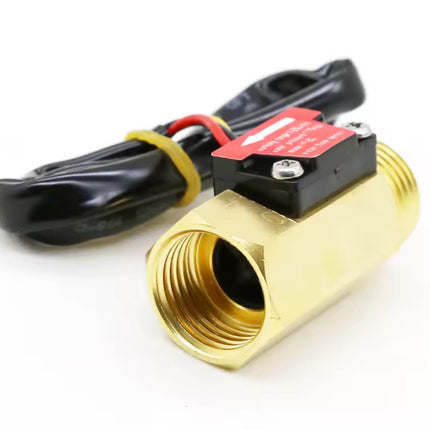 Water Flow Sensor (Sea) YF-B2 Flowmeter G1/2 1-25L/min 5-15V Brass #26