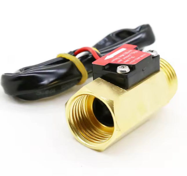 Water Flow Sensor (Sea) YF-B2 Flowmeter G1/2 1-25L/min 5-15V Brass #26