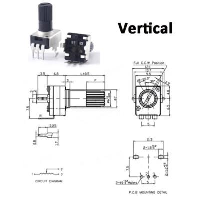 TZT Rotary Potentiometer Analog Knob Module For Raspberry Pi Arduino Electronic Blocks RV09 Rotary encoder for arduino#39