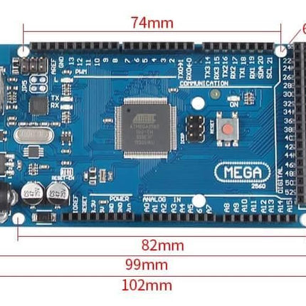 Arduino MEGA 2560 R3 ATMEGA16U2 گەشەپێدان #B2