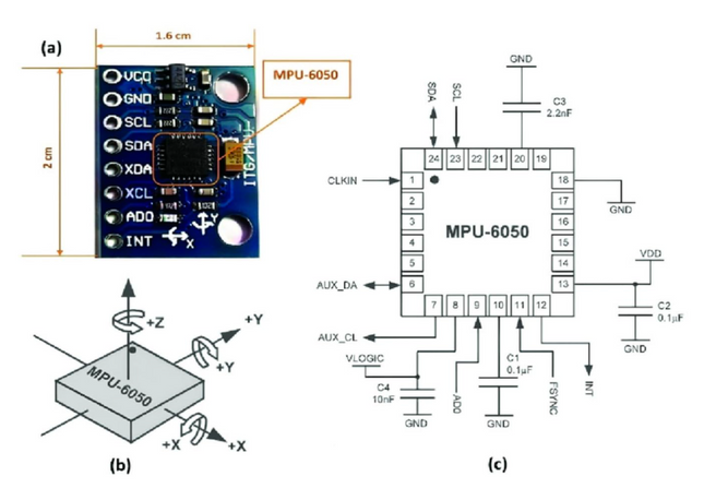 MPU-6050 Module GY-521 3 Axis
Acceleration Gyroscope 6 DOF Module #12