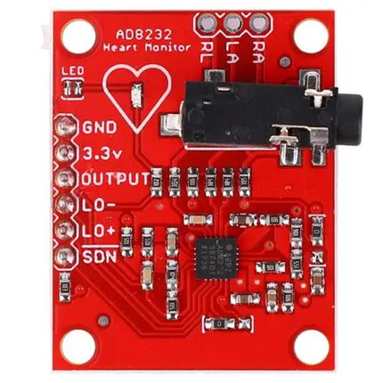 AD8232 پێوانەی ECG لێدانی دڵ مۆنیتەرکردنی ECG مۆدیولی هەستەوەر کیت #B6