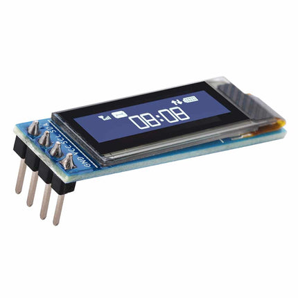 شاشة عرض OLED LCD بيضاء / زرقاء مقاس 0.91 بوصة 128x32 IIC I2C وحدة DIY بمحرك IC SSD1306 تيار مستمر 3.3 فولت 5 فولت #72