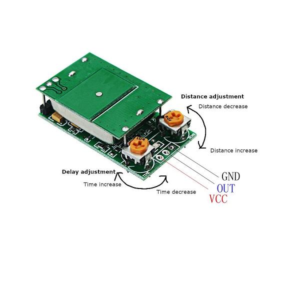 TOP 5.8G Microwave Radar Sensor Switch Module ISM Waveband DC 5V Sensing 12m HFS-DC06 5.8GHz Board for Mega 2560#32