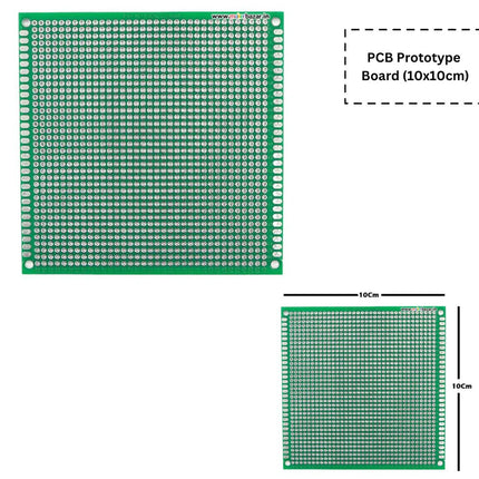 بۆردی نموونەیی PCB ی گشتگیر ١٠*١٠ سم یەکلایەنە قەبارەی کون ٢.٥٤ ملم