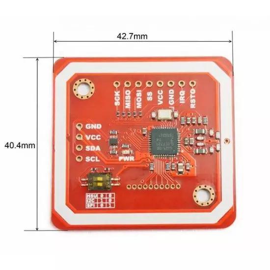 PN532 NFC RFID module V3, NFC with Android phone extension of RFID provide Schematic and library size 42.7mm*40.4mm #12