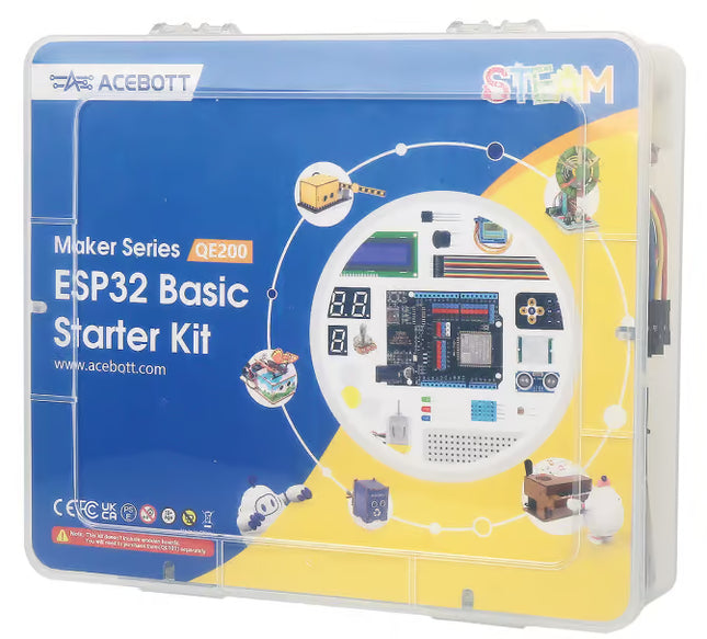 ACEBOTT ESP32 Basic Starter KitQE200 مع بطارية CR2032 #B7