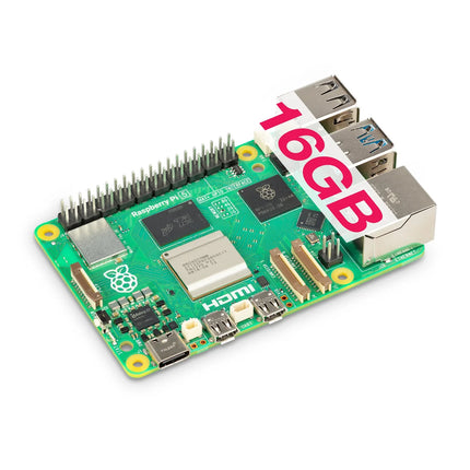 كمبيوتر لوحي Raspberry Pi 5 (ذاكرة وصول عشوائي 16 جيجابايت) - لوحة تطوير رائدة فائقة الأداء للأعباء الثقيلة#190