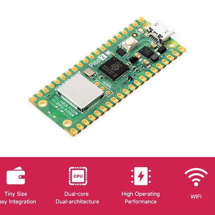Raspberry Pi Pico 2 W Wireless Dual Core Microcontroller Board RP2350 #75