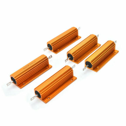 RX24 50W Gold Aluminum Shell Power Resistor - Multiple Resistance Values (1K, 3K, 5K, 10K) #92