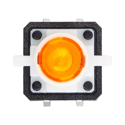 مفتاح ضغط تكتيلي مضيء 12x12x7.3 مم مع مؤشر LED مدمج - اختيار ألوان متعددة#109