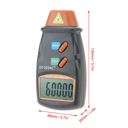 مقياس سرعة الدوران الرقمي بالليزر DT-2234C+ (غير تلامسي، بدون بطارية) #B1