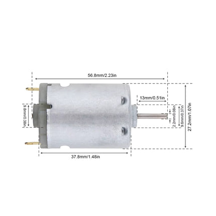 DC Motor 370 High-Speed 3–6V 6000–12000RPM #E6