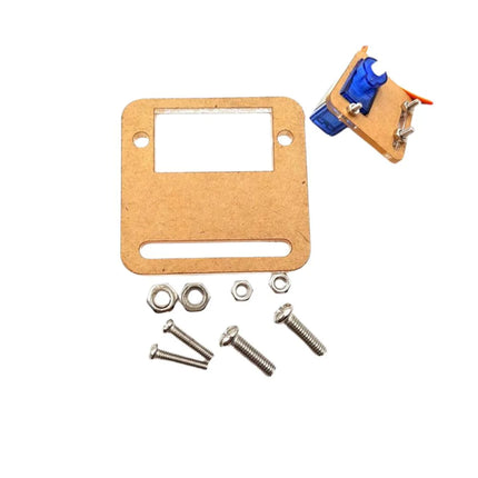 Acrylic Servo Mount Holder Bracket for SG90 & MG90S Micro 9g Servo Motors#150