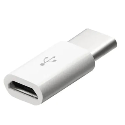 White Micro USB to Type C Charger Connector Adapter #191