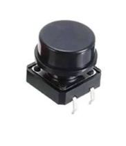 Push Button Tactile Switch 12x12x7.3mm with Multi-Color Round Cap Options #60