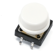 Push Button Tactile Switch 12x12x7.3mm with Multi-Color Round Cap Options #60