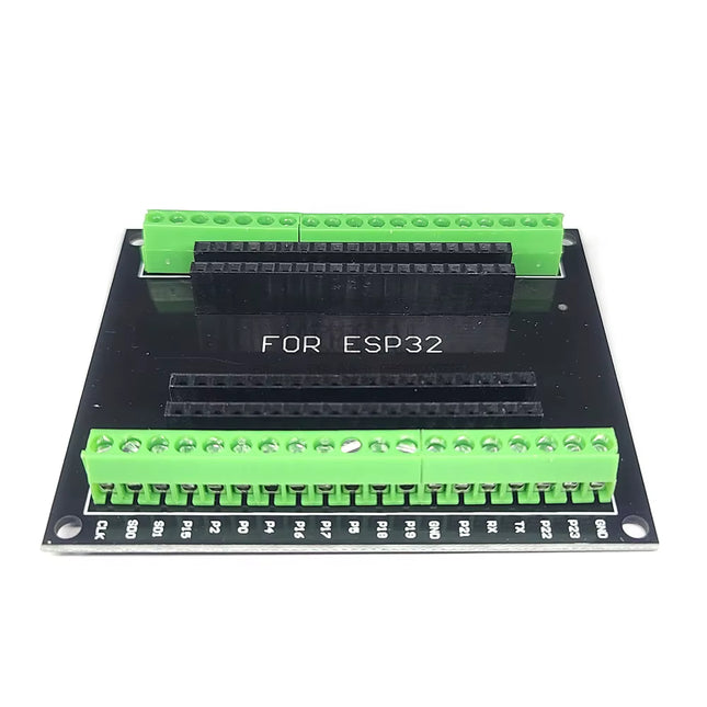 لوحة ESP32 توصيل ولوحة توسعة سوداء للوحة تطوير ESP32 ذات 38 دبوس #134