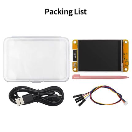 ESP32 Arduino LVGL WiFi Bluetooth Development Board 2.8 Inch 240×320 Resistive Touch Display with Acrylic Case #B7