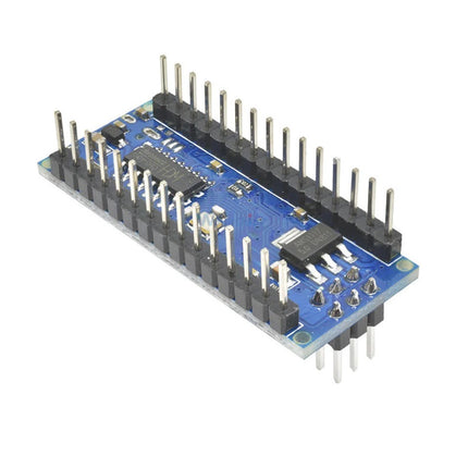 بۆردی گەشەپێدانی نانۆ V3.0 ATmega328P 5V 16MHz CH340 - ڕووکاری تایپ-سی لەگەڵ وایەری سپی ٣٠سم #C5.2