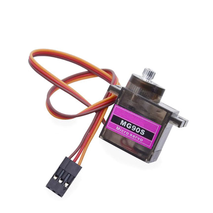 TZT MG90S Digital Gearی ئاسنینی 9g مایکرۆ سێرڤۆ مۆتۆر بۆ فڕۆکە و بەلەمەکانی کۆنترۆڵکراوی بێتەل (RC) و ڕۆبۆتەکانی ئاردوینۆ #149