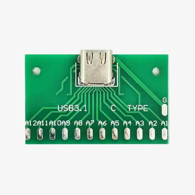 USB 3 1 Type C Female to DIP Adapter Board 12 Pin Breakout #191