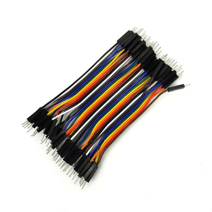 40-Pin Dupont Jumper Wire Line Cable 10cm 24AWG - (M-M / F-F / M-F) Options #D4