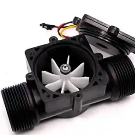 Water Flow Sensor (Sea)  Flowmeter  G1/2 1-30L/min Black 5-24V #23