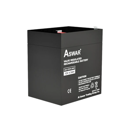 Aswar AS 12V 4 5AH Valve Regulated Rechargeable Battery Made in Vietnam #E2