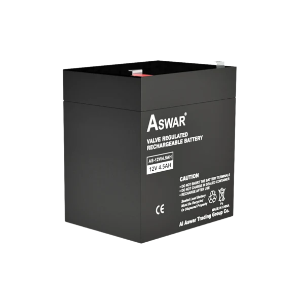 Aswar AS 12V 4 5AH Valve Regulated Rechargeable Battery Made in Vietnam #E2