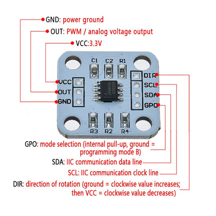 AS5600 magnetic encoder module #11
