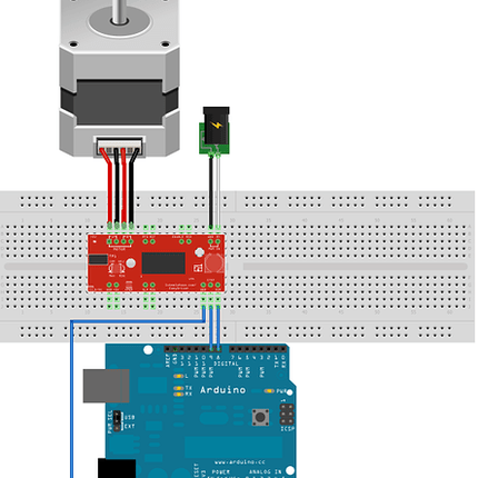 مۆدیوڵی EasyDriver V4.4 A3967 Stepper Motor Driver بۆ ئەردوینۆ و ڕاسبێری پای#137
