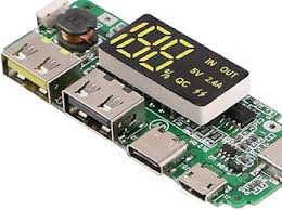 18650 5V 2.4A Lithium Battery Digital Display Charging Module Dual USB Output Band Display Booster Mmodule